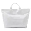 Bolsa de gelatina grande e versátil na moda, bolsa de mão impermeável de papel DuPont estilo coreano, sacola de compras simples