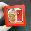 Colgante Oveja de la Suerte, Cadena para Teléfono de Lámina de Oro Sólido del Año de la Oveja, Llavero para Bolso, Adorno de Cuerda Roja para Coche, Regalo para Atraer Riqueza
