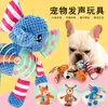 Juguete para morder para perros, nudo de felpa duradero con sonido, juguete para mascotas para aliviar el aburrimiento para cachorros, muñeco para tirar de la cuerda con papel crujiente