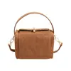 Nova Bolsa de Ombro Retrô Outono e Inverno Nova Moda Estilo Coreano Bolsa Transversal Maleta Pequena Quadrada
