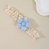 Faixa de Cabelo Floral Respirável Fina de Novo Estilo Transfronteiriça para Crianças, Faixa de Cabeça Fofa de Princesa para Bebê, Acessório de Cabeça, Proteção de Moleira para Bebê