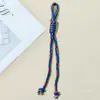 Nuevo cordón de llavero colorido impermeable, colgante de bolsa de cuerda tejida bohemia, accesorio para teléfono móvil, venta al por mayor