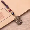 Latón Puro Sin Tabú Colgante Joyería Taoísta Llavero Pequeño Adorno Accesorio para Coche Estilo Chino Vintage