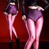 Meias de seda aurora sem costura integradas de 640 pontos cintura alta controle de barriga levantamento de glúteos oleosas brilhantes sedosas lisas sexy alta elasticidade plus size meias pretas