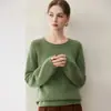 Suéter de Cachemira Grueso con Hombro Raglán, Cuello Redondo y Dobladillo Enrollado para Mujer, Nuevo Estilo de Invierno, Suéter Grueso de Punto Estilo Perezoso, Capa Base