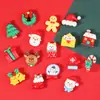 Acessórios de Resina Novo Papai Noel Boneco de Neve Cola de Creme DIY Grampo de Cabelo Capa de Celular Fivela de Sapato Chaveiro Pingente
