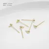 Aretes Chapados en Oro de 14K con Cuentas Colgantes, Materiales para Aretes DIY Hechos a Mano, Pines para Aretes, Materiales para Joyería, Accesorios