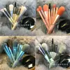 Conjunto de 8 Pincéis de Maquiagem Portátil para Viagem Pincel para Blush Pincel para Sombra Pincel para Base Pincel para Corretivo Pincel para Contorno Pelo Animal