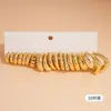 Conjunto de Brincos de Tarraxa Redondos Gota d'Água Transfronteiriços Europeus e Americanos, Brincos de Nicho de Alto Padrão, Brincos Retrô Estilosos e Versáteis para Mulheres
