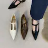 Elegantes zapatos de moda para mujer con punta fina, nuevo estilo bosque vintage primavera 2026 zapatos Mary Jane negros franceses de tacón bajo