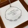 Pulseira Exquisita de Zircônia Flor Borboleta Estilo Coreano, Luxo Leve, High-End, Elegante, Moderna, de Nicho, Joia de Mão Versátil para Mulheres