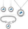 Comercio Exterior Popular Nfl Equipo de Fútbol Americano Oso Collar Pulsera Pendiente Conjunto Combinado