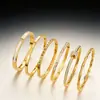Pulsera Transfronteriza de Acero Inoxidable para Mujer, Pulsera de Joyería de Acero de Titanio, Estilo Sencillo Europeo y Americano, Joyería de Oro de 18K, Joyería Versátil de Lujo Ligero