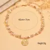 Collar con Colgante de Concha de Moda Más Vendido en Amazon para Mujer Estilo Bohemio Cadena para Clavícula de Concha de Grava Collar al Por Mayor