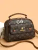 Bolsa Nueva para Mujer 2026 Transfronteriza Primavera y Verano Diseño de Nicho Bolso de Hombro Cruzado Bolso de Mano Estampado Bolso para Mamá de Mediana Edad para Mujeres