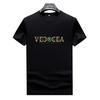 Camiseta Base de Verano para Hombre, Algodón Tencel Europeo, Fresca y Transpirable, con Diamantes Calientes, Manga Corta, Seda de Hielo para Hombre