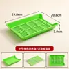 Placa de Rejilla Rectangular para Escurrir Brochetas, Adecuada para Restaurantes de Hot Pot y Barbacoa
