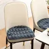 Venta Caliente Transfronteriza Cojín para Silla en Forma de Herradura Felpa de Conejo Espesa Cojín Antideslizante para Glúteos Universal para Todas las Estaciones Cojín para Silla de Mesa de Comedor de Hotel
