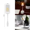 Luz noturna de fio de tungstênio dobrável com carregamento USB proteção ocular luz L aprendizado presente criativo dormitório mesa estudante luz noturna