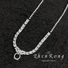 Hermoso Collar con Colgante de Aguamarina de Alta Gama Leyenda del Mar Azul Anillo de Lujo Ligero Aretes Caibao traje Mujer