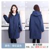 Mono de Tres Rayas con Forro de Polar Delantal de Manga Larga Abrigo Impermeable y a Prueba de Aceite Estilo Coreano Limpieza del Hogar Chaqueta Cómoda