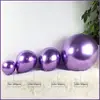 Globos de látex metálicos de 18 pulgadas para decoración de fiestas de cumpleaños, arreglos para bodas, ceremonias de apertura, globos cromados para bodas.
