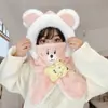 Gorro Bufanda Todo en Uno Protección para el Cuello Sombrero de Bebé Otoño e Invierno Lindo Súper Lindo Niños Niñas Invierno Niños Sombrero con Protección para las Orejas