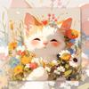 Pintura al óleo digital DIY para colorear lindo gato hecho a mano para niños pintura al óleo simple pintura acrílica decoración