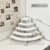 Suporte de Mesa para Exibição, Rack de Armazenamento de Caixas Surpresa em Camadas, Caixa de Armazenamento com Múltiplos Compartimentos para Miniaturas, Suporte de Exibição para Bonecas, Cor Sólida