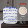 Paleta de cerámica para pintura china, plato para tinta, paleta de cinco capas para acuarela y pintura china, plato de paleta de pintura china para estudiantes de arte