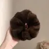 Temperamento Outono Inverno 2026 Novo Prendedor de Cabelo Estilo de Cabelo Atmosfera Francesa Prendedor de Cabelo Xadrez Alta Elasticidade Anel de Cabelo de Intestino Grosso Acessórios de Cabelo