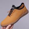 Nuevos Zapatos Casuales de Cuero para Hombre Otoño 2024, Mocasines de Suela Suave y Superficie Suave, Zapatos Blancos Versátiles para Hombre 9985