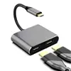 Estación de Acoplamiento 4 en 1 Type-C a Doble HDMI Doble Pantalla Switch Teléfono Móvil Tablet Computadora USB Estación de Acoplamiento Cuatro en Uno