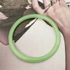 Pulsera Redonda para Transmisión en Vivo Xiaohongshu Douyin Que Hace Ruido con Cada Paso, Pulsera de Calcedonia Imitación para Mujeres, Joyería, Pulsera de Sonido de Jade para Amigos