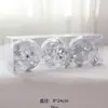 Conjunto de pingentes de bola de Natal de 8CM criativo 3 atmosferas de Natal Decorações de bola para pendurar na árvore de Natal