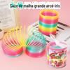 9 cm Grande Malha Bolsa Círculo Arco-Íris Primavera Primavera Círculo Mágico Barraca Venda Quente Brinquedos Atacado TikTok Ensino