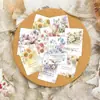 Set de 18 Tarjetas Florales con Frases Inspiradoras para Decoración de Escritorio y Pared, Materiales para Journaling, Postales de Sanación