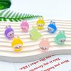 Nuevo dibujo animado tridimensional color caramelo tela luminosa diy pegamento crema decoración letrero de estacionamiento accesorios de resina para joyería