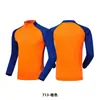 Conjunto de Traje de Entrenamiento de Fútbol de Manga Larga para Hombres y Mujeres, Jerseys de Fútbol para Niños y Adultos de Otoño e Invierno con Diseños Impresos, Versión Engrosada para Hombres