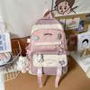 Mochila escolar de gran capacidad para mujer, estilo coreano, a la moda, con colores a juego, para estudiantes de secundaria y primaria, bonita mochila de ocio al aire libre