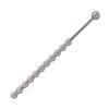 Tapón uretral de acero inoxidable con forma de ojo de caballo, cuentas para tirar, herramienta de pasión alternativa, masturbación masculina y femenina, ropa de cama para el clímax femenino
