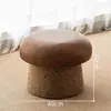 Taburete de Hongo, Taburete Pequeño para Uso Doméstico, Taburete Bajo, Taburete para Cambiarse los Zapatos de Madera Maciza, Taburete para Sentarse en Sala de Estar Balcón, Taburete para Sofá, Taburete Redondo, Taburete para Niños