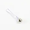 Varilla Masajeadora para Contorno de Ojos de Aleación de Zinc, Cuchara Medidora Mini para Crema Facial, Recogedor Cosmético, Varilla Guía para Ojos, Mini Masajeador Facial