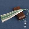 Orejas con borlas de seda de hielo de dos colores de 16 cm, estilo antiguo, Hanfu, Cheongsam, accesorios para el hogar, abanico, instrumento musical, colgante para la oreja