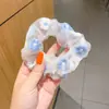 Elástico de cabelo com estampa de leopardo marrom para outono e inverno para mulheres, scrunchie estiloso e sofisticado para penteados de coque