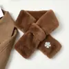 Cachecol Mao Mao Feminino de Inverno High-end Espessado Quente Pelo Sintético Versátil Moda Cruzado Plush Cachecol Moda