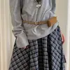 Nova Moda Coreana Versátil Bolsa de Cintura em Camurça Estilosa Bolsa de Cintura Acessório para Vestido Bolsa de Cintura