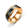 Anillo Sensible a la Temperatura, Anillo Creativo de Cambio de Color por Temperatura para Parejas, Acero de Titanio Coreano, Joyería Inteligente de Moda, Nicho de Alta Gama