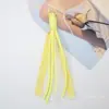 Bolsa de Juguete de Cuerda de Cinta de Malla Creativa Colorida Colgante Móvil Cuerda Colgante Decoración Colgante Moda Hecha a Mano Tejido de Dopamina