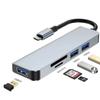 Dock de Expansão Hub Oito em Um de Cabeça Dupla Conversor para Desktop Laptop Tablet Celular Hub USB Multi-Porta